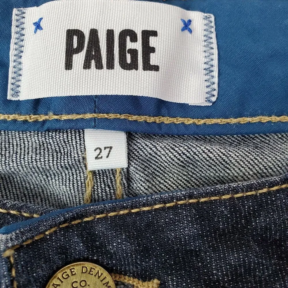 Paige Jimmy Jimmy Skinny‎ Crop Jeans Dark Wash Womens Size 27